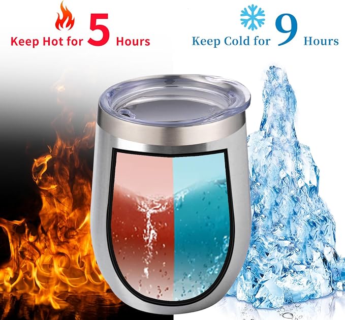 12oz/4 Pack Wine Tumbler Glasses