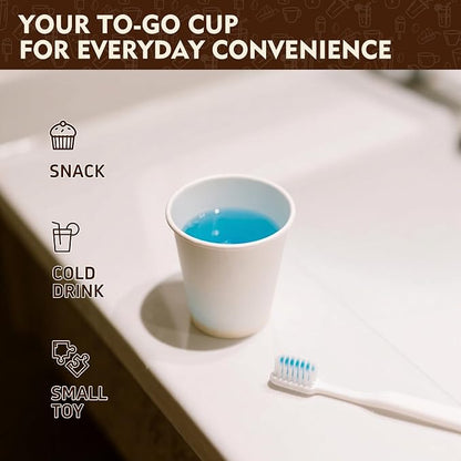 YEEHAW 3 oz 3000 Pack Small White Disposable Paper Cups |
