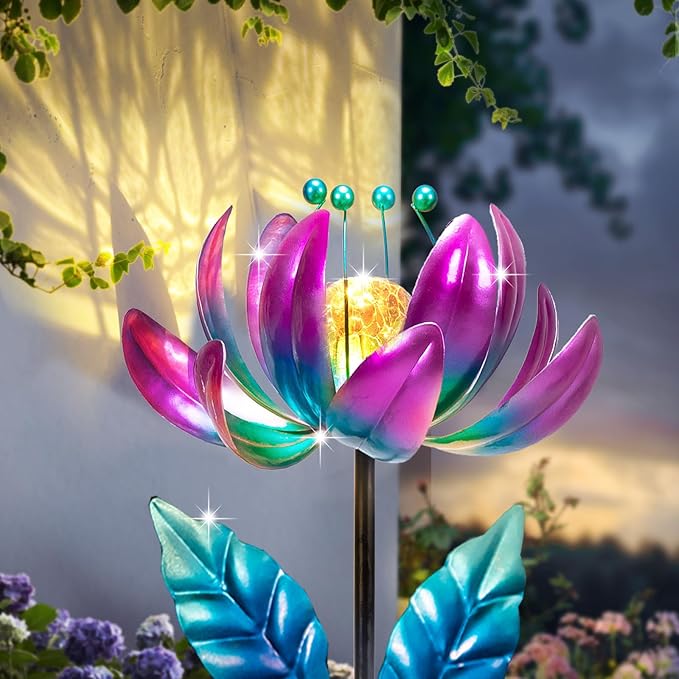 Outdoor Garden Decor Solar Spinners Lights