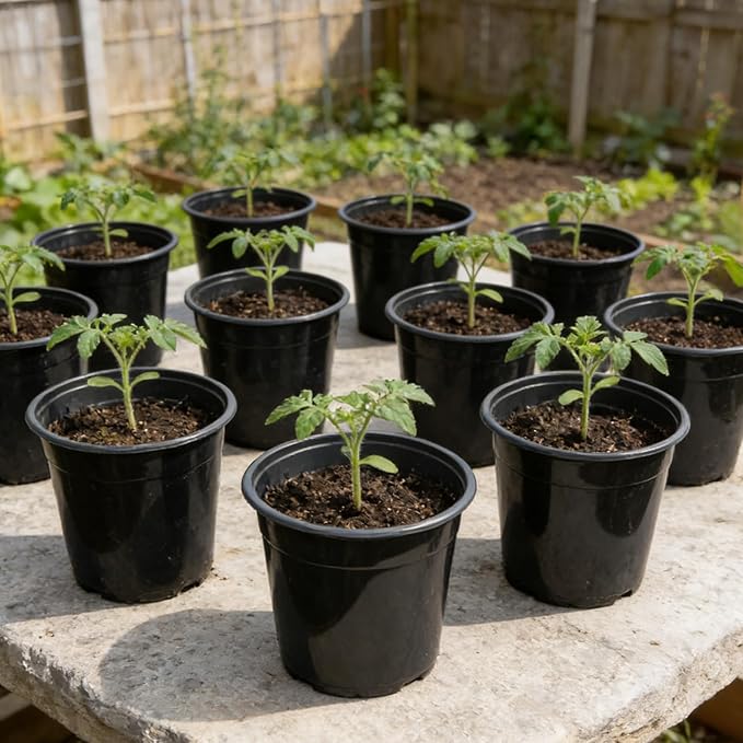 32-Pack 1.5 Gallon Nursery Pots, Thickened Soft Seed Starting Container