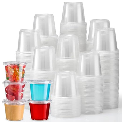 Portion Cups With Lids, 240 Sets