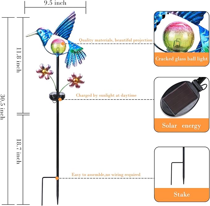 Afirst Solar Garden Stake Lights