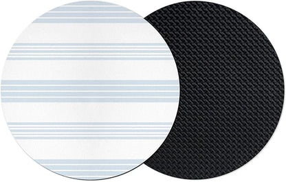 Horizontal Striped Coasters Set of 2, Absorbent Coasters