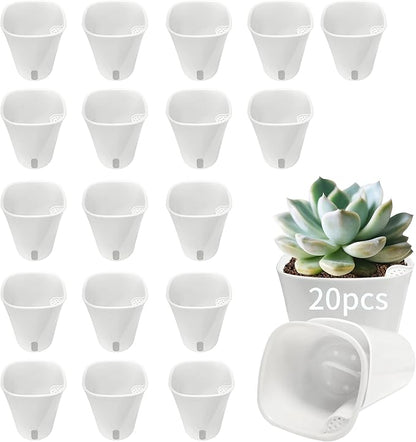 3" Self Watering Pots, 20 Sets Self Watering Planter Pots