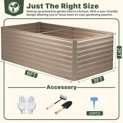 DTIG Galvanized Raised Garden Bed