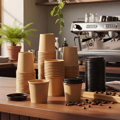 100 Sets 6 oz Disposable Espresso Cup
