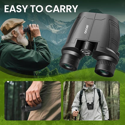 Occer 12x32 Compact Binoculars for Adults High Powered, Large Eyepiece Binocular for Kids - Easy Focus Binoculars for Bird Watching,Cruise Ship, Hunting,Travel,Sightseeing