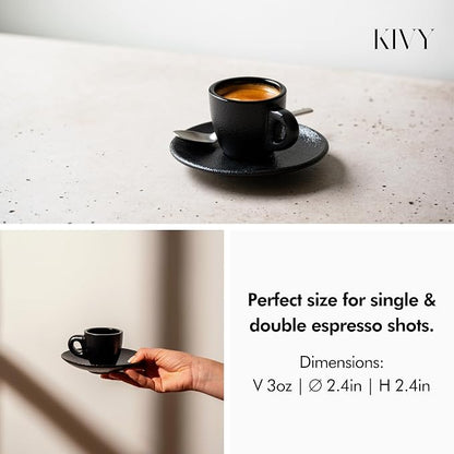 KIVY 3 oz Espresso cups set of 4