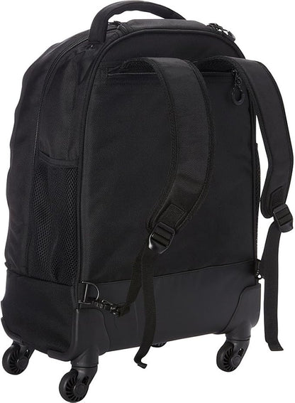 Kenneth Cole REACTION 17" Polyester Dual Compartment 4-Wheel Laptop Backpack, Black