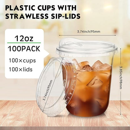 Baderke Clear Plastic Cups