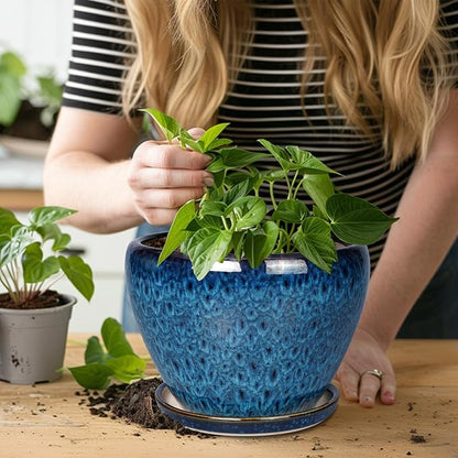 10 Inch Ceramic Planter Pot, Ceramic Plant Pot