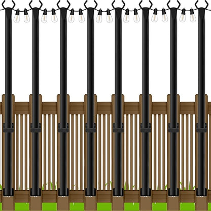 AILBTON 4.8Ft String Light Poles 8 Pack, Light Poles