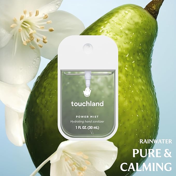 Touchland Power Mist Hydrating Hand Sanitizer Spray, BLOSSOM Trio Set (Lavender, Vanilla, Rainwater), 1 FL. OZ. Travel Size (Set of 3)