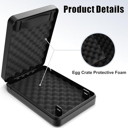 Gun Safe for Pistols Small Handgun Lock Box with Security Cable Portable Travel Pistol Safe for Car, Home, Travel