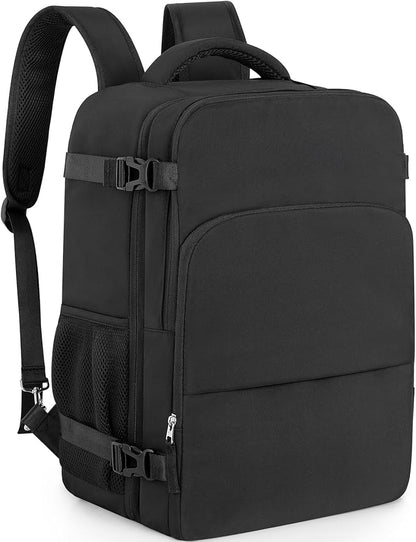 Travel Backpack for Women Men,Travel Laptop Backpack w/USB Charging Port, Waterproof Travel Backpack Carry On Flight Approved,Weekender Business Hiking Bag,Laptop Backpack 17 inch
