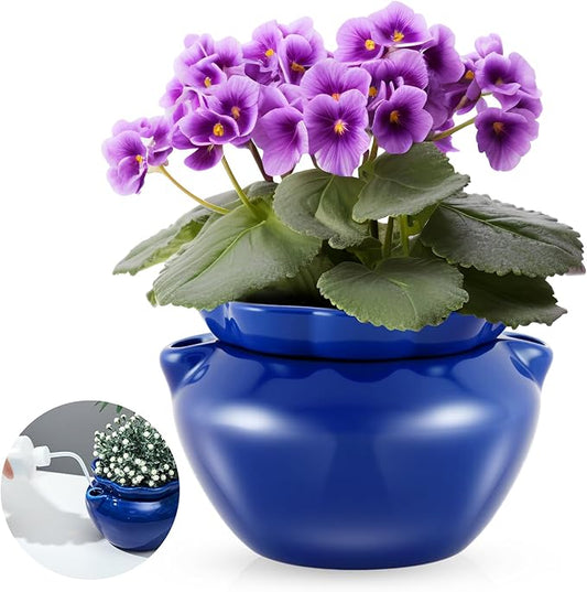 1 Sets African Violet Pots 7.5 Inch Self Watering Pot
