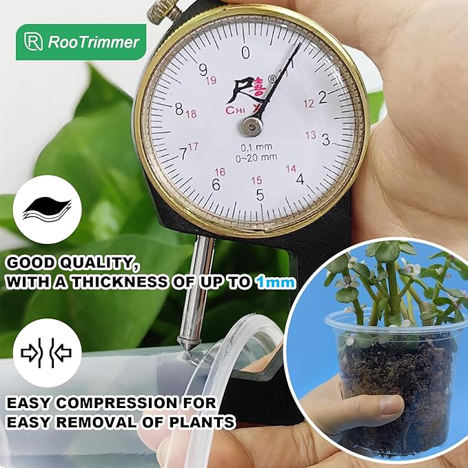 4" Clear Seeding Pots 50-Pack Round