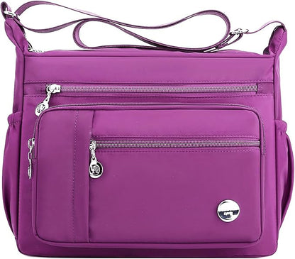 MINTEGRA Women Shoulder Handbag Roomy Multiple Pockets Bag Ladies Crossbody Purse Fashion Tote Top Handle Satchel
