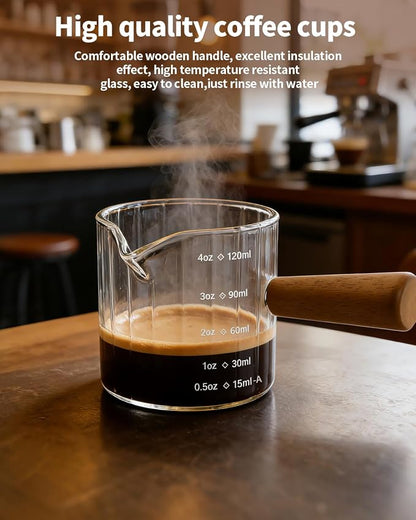 Espresso Measuring Cup 4 Oz, Espresso Glass Cups