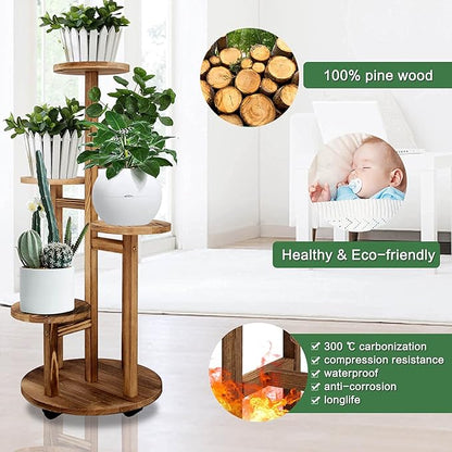 GEEBOBO 5 Tiered Tall Plant Stand