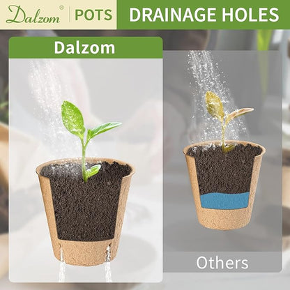 Dalzom® 60Pcs 3.1” Peat Pots