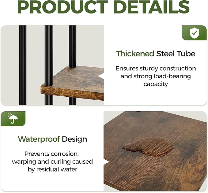 Bamworld Plant Stand with Grow Light