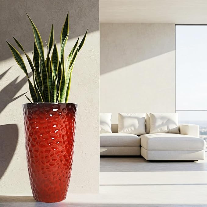 Worth 2 Pack 24" Tall Large Plastic Planter