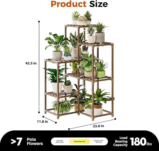 Bamworld Plant Stand with Grow Light