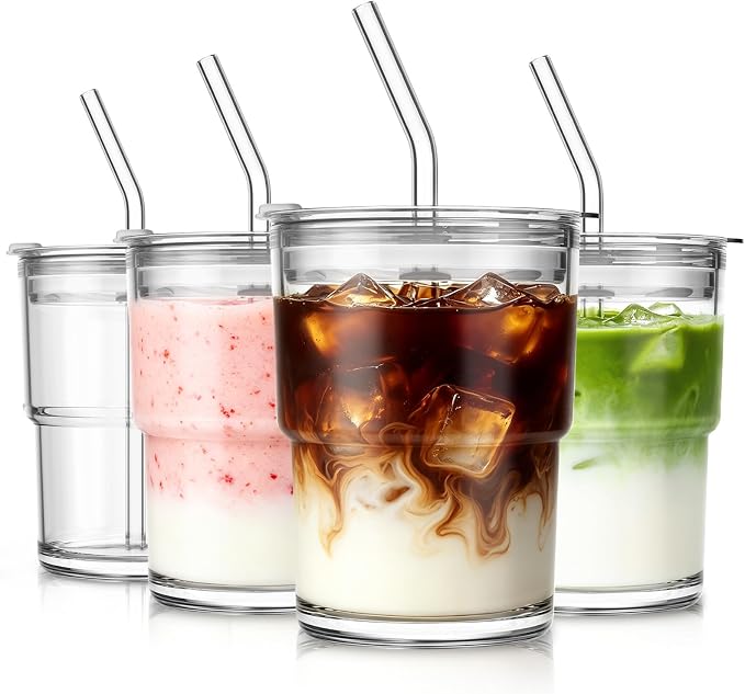 SoulTimes 13oz Clear Glass Tumbler