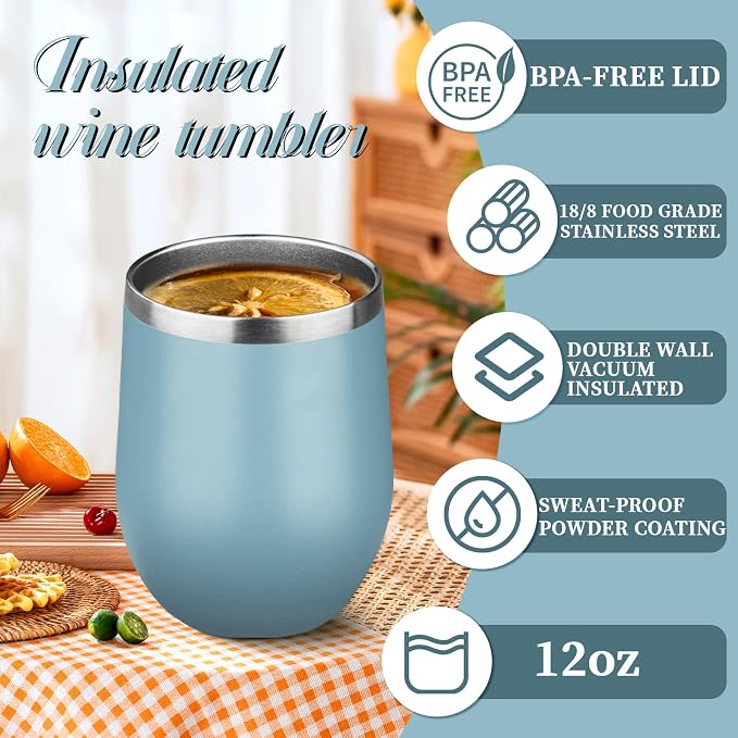 12oz Stemless Wine Tumbler