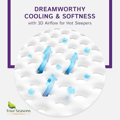 Olympic Queen (66"x80") Waterproof Mattress Protector - Super Queen Size Fitted Sheet Style - Hypoallergenic Premium Quality Cover Protects Against Dust