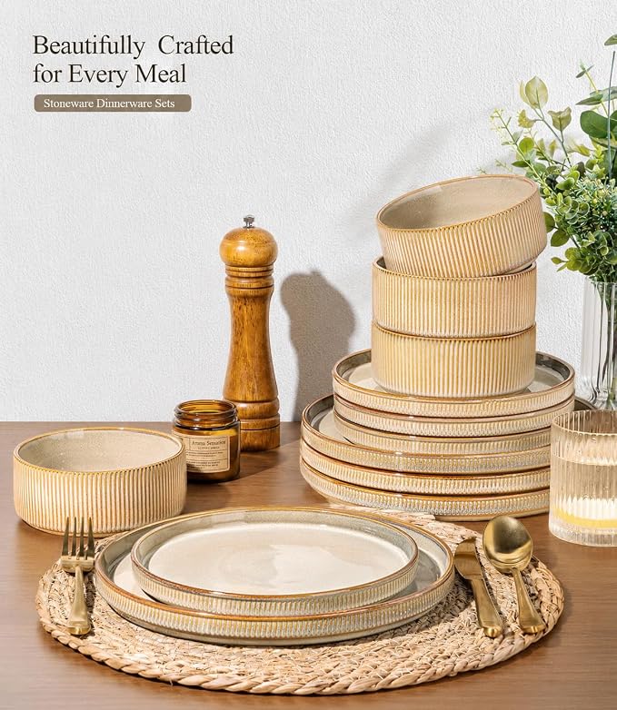 GBHOME Stoneware Dinnerware Sets