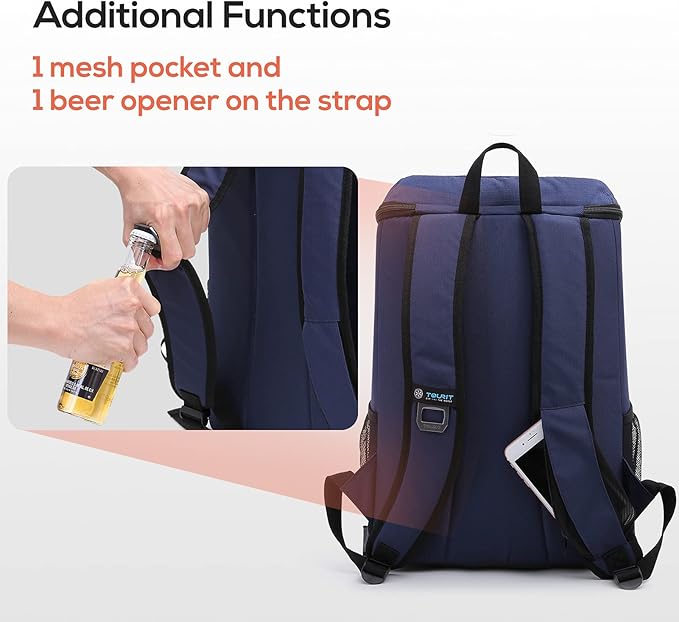 TOURIT Cooler Backpack 30 Cans Lightweight Insulated Backpack Cooler Leak-Proof for Men and Women