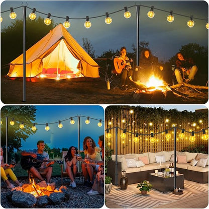2 Pack 10FT Lighting Hanging Pole