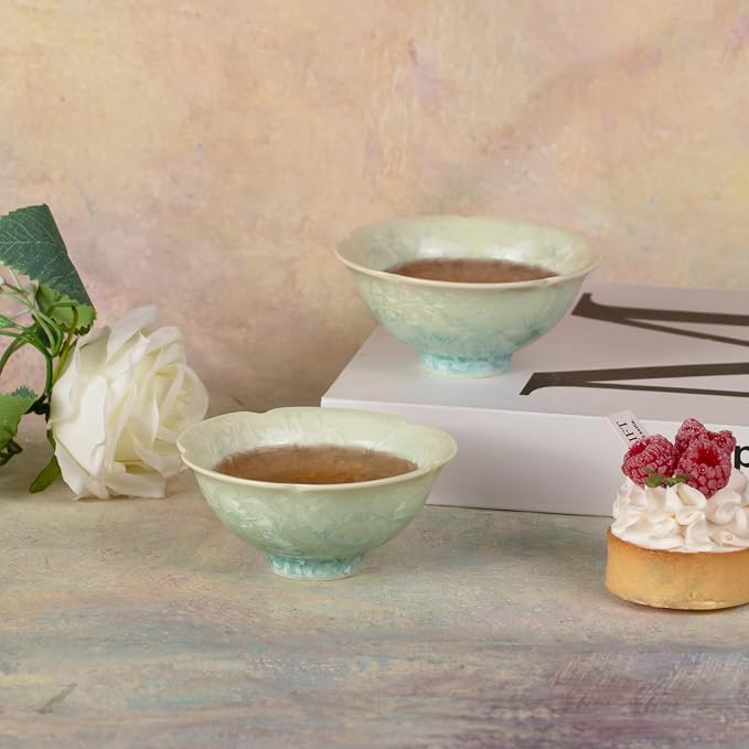 KAMMAK Ceramic Tea & Coffee Cups Set of 2