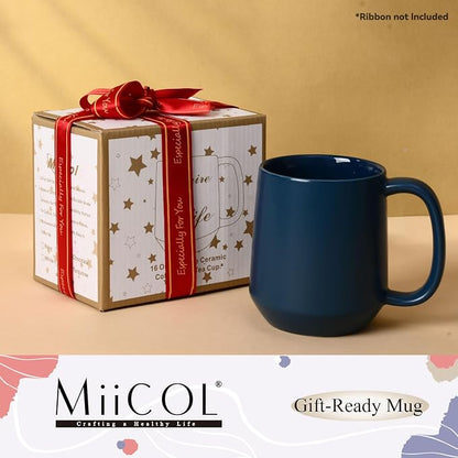 Miicol Ceramic Coffee Mug, 16 oz Large Coffee Cup, Tea Mug