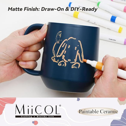 Miicol Ceramic Coffee Mug, 16 oz Large Coffee Cup, Tea Mug