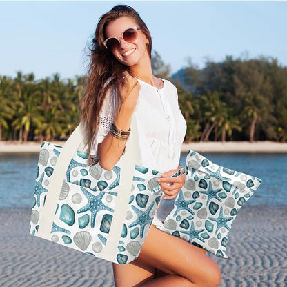 Beach Bags Wet Bag for Swimsuit Tote Bag for Friends Travel Gifts, Aloha Bags Waterproof Vacation Essential