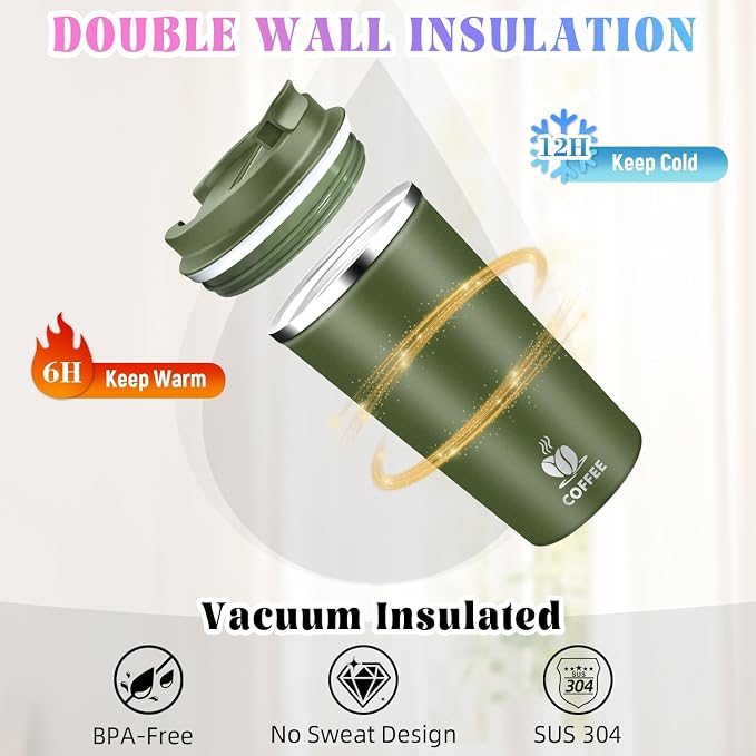 17oz Insulated Travel Coffee Mug