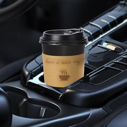 BYSNOW 100 pack 10 oz Disposable Coffee Cups