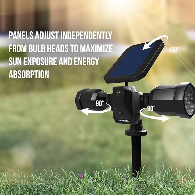 Bell+Howell Bionic Spotlight Duo Deluxe Solar Lights: Effortless Outdoor