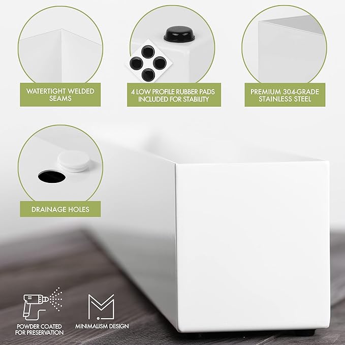 DR&Co Modern Rectangle Planter Box