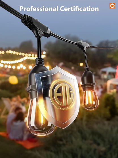 addlon 96FT LED Outdoor String Lights