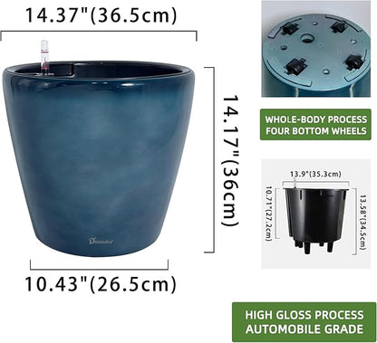 Dexceder 15x14 Self Watering Planter