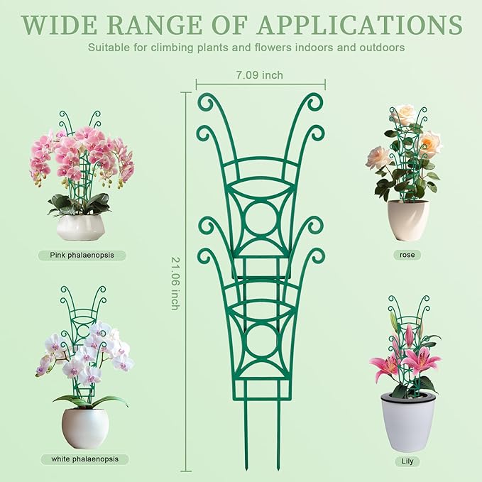 12 Pack Stackable Plant Trellis