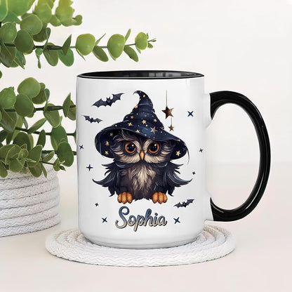 Hyturtle Personalized Halloween Owl Mug