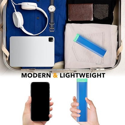SpaceAid 2 Pack Pill Organizer Box 7 Day, Weekly Travel Pill Case Holder, 2 Times a Day AM PM Daily Pocket Pharmacy Dispenser Container for Pills, Vitamins and Medicine (Blue, Green)
