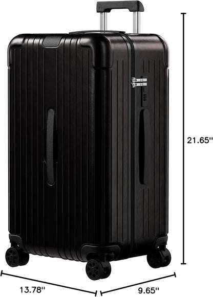 Krute Carry on Luggage PC+ABS Suitcases with Double Spinner Wheels 22x14x9 Airline Approved Luggage with TSA Lock 20 Inch (Black)