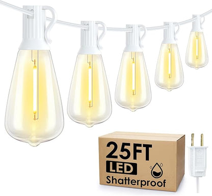 25FT Outdoor String Lights, Patio Lights