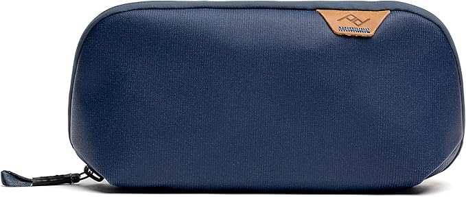 Peak Design Small Tech Pouch, Midnight, Electronics Organizer for Travel or Everyday Carry, Origami-Style Storage, Cable Pass-Through, Weatherproof Recycled Nylon, Gear Carry Bag for Men and Women